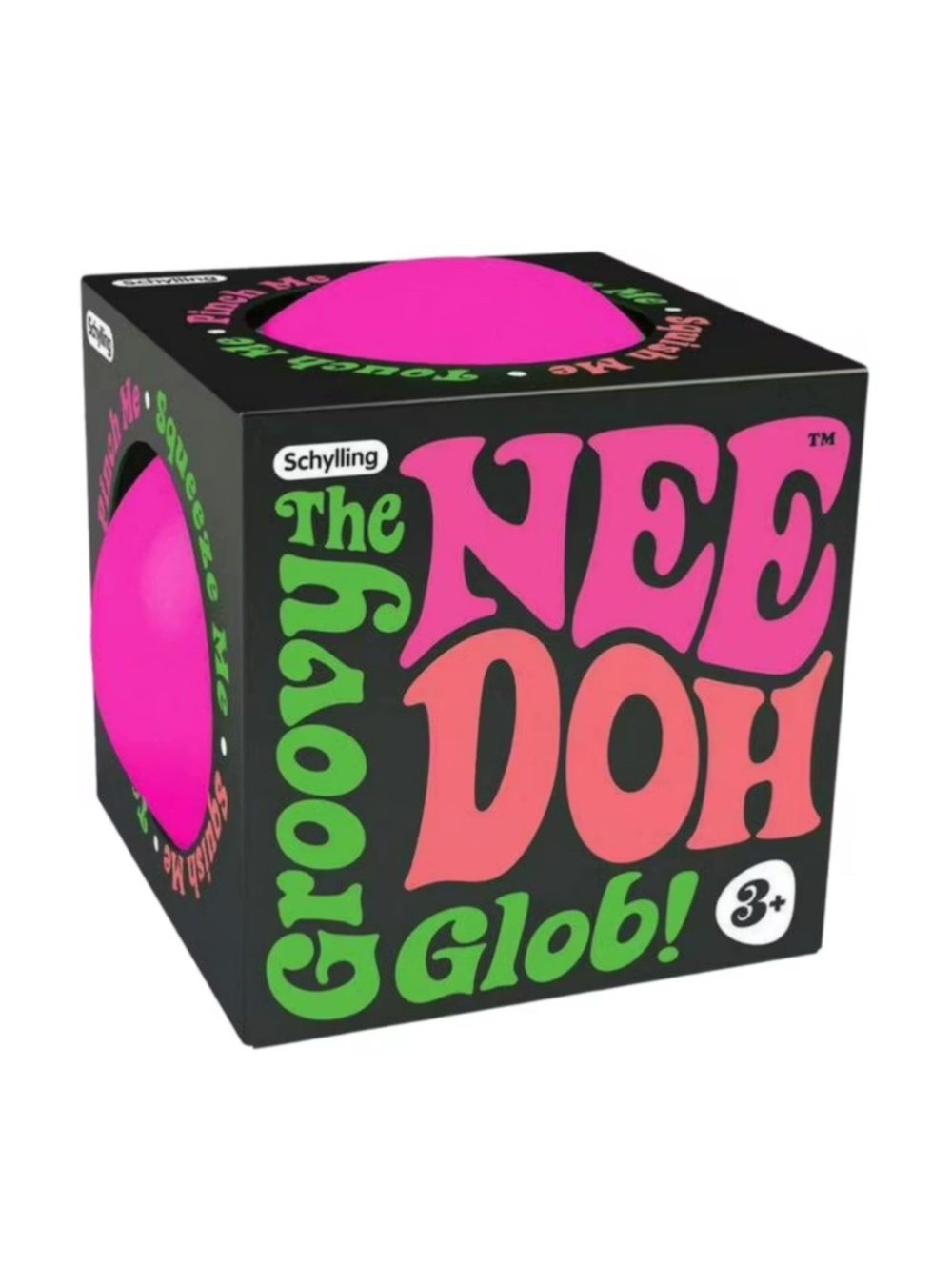 NeeDoh Groovy Glob Pink Schylling Viral Stress Ball Toy - NIB